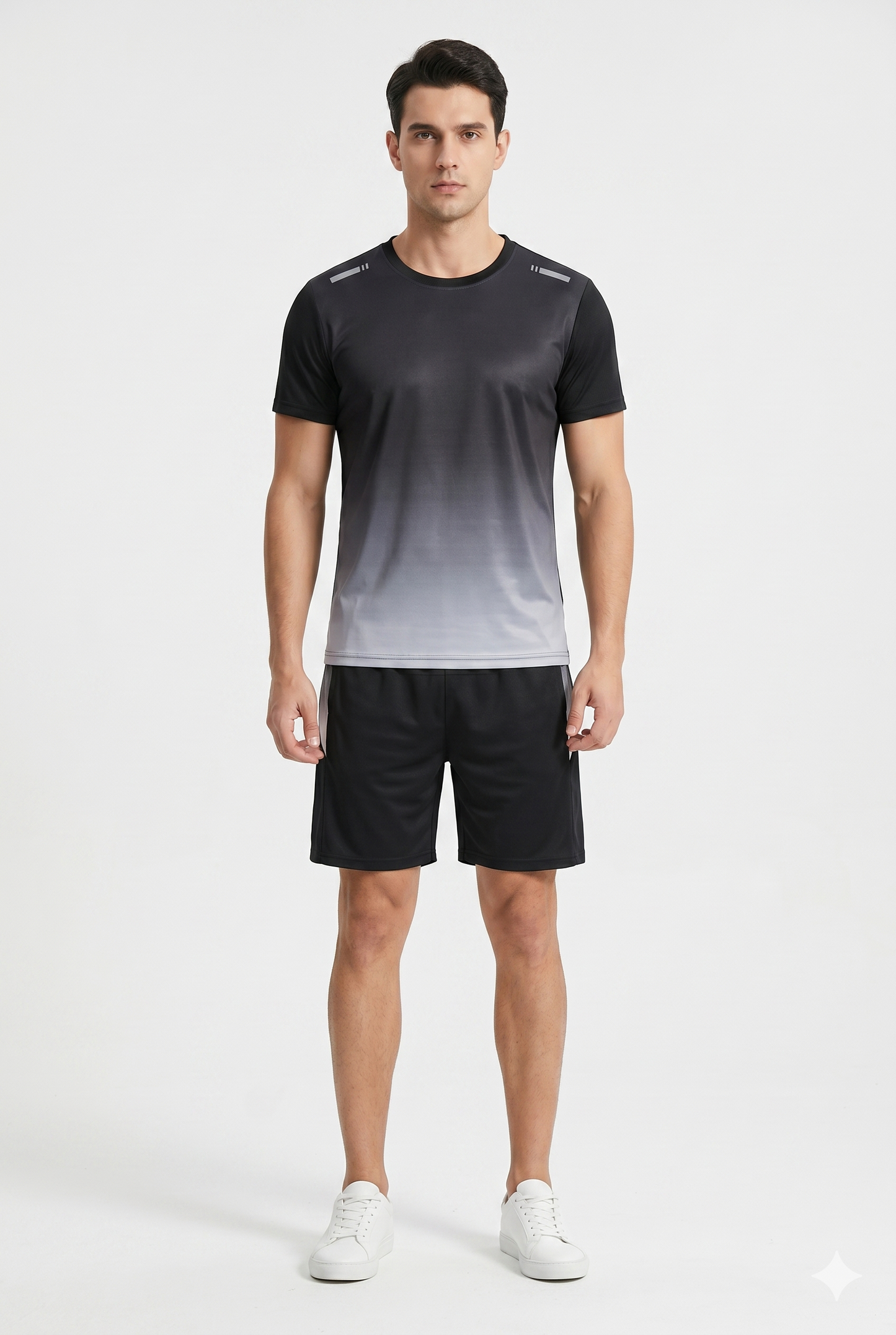Da Uomo Completo Sportivo Tecnico T-Shirt Shorts Performance Training