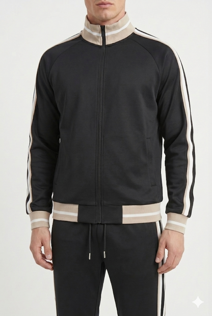 Da Uomo Tuta Sportiva Completa Zip Struttura Atletica Moderna