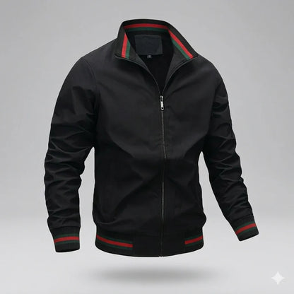 Da Uomo Giacca Leggera Zip Front Collo Alto Design Pulito