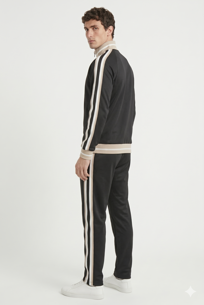 Da Uomo Tuta Sportiva Completa Zip Struttura Atletica Moderna