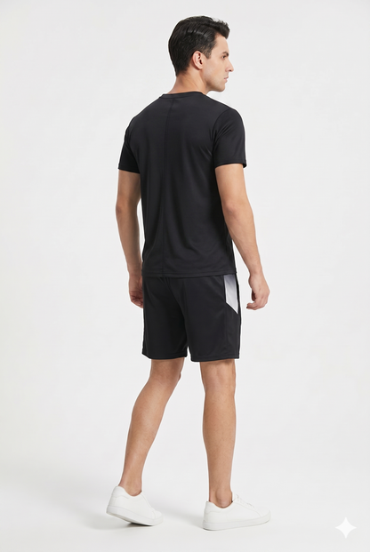 Da Uomo Completo Sportivo Tecnico T-Shirt Shorts Performance Training
