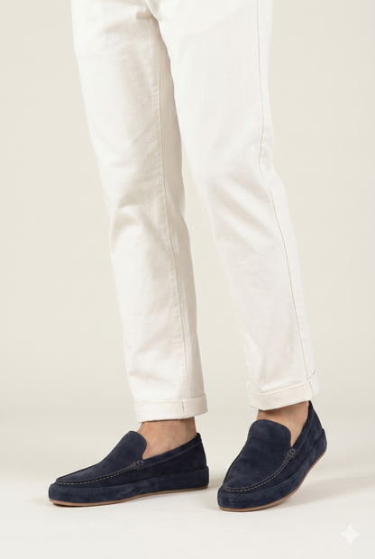 Da Uomo Mocassini Slip-On Strutturati Suola Morbida Eleganti