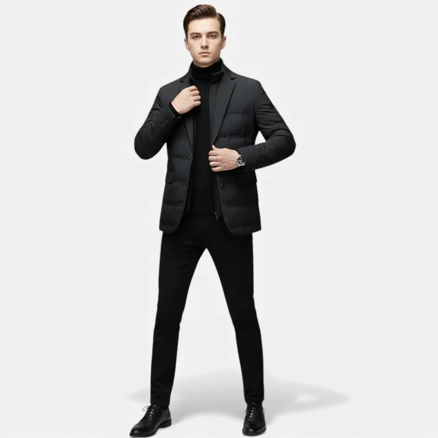Da Uomo Giacca Puffer Sartoriale Invernale Eleganza Moderna