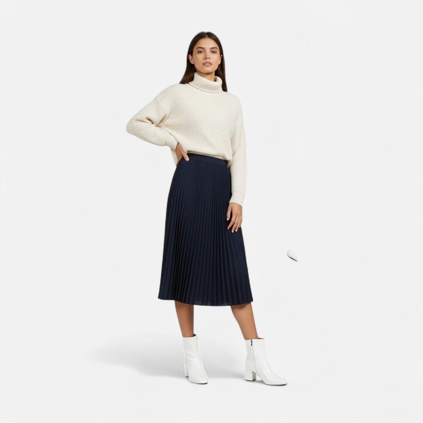 Da Donna Stivaletti Pelle Tacco Largo Eleganza Moderna