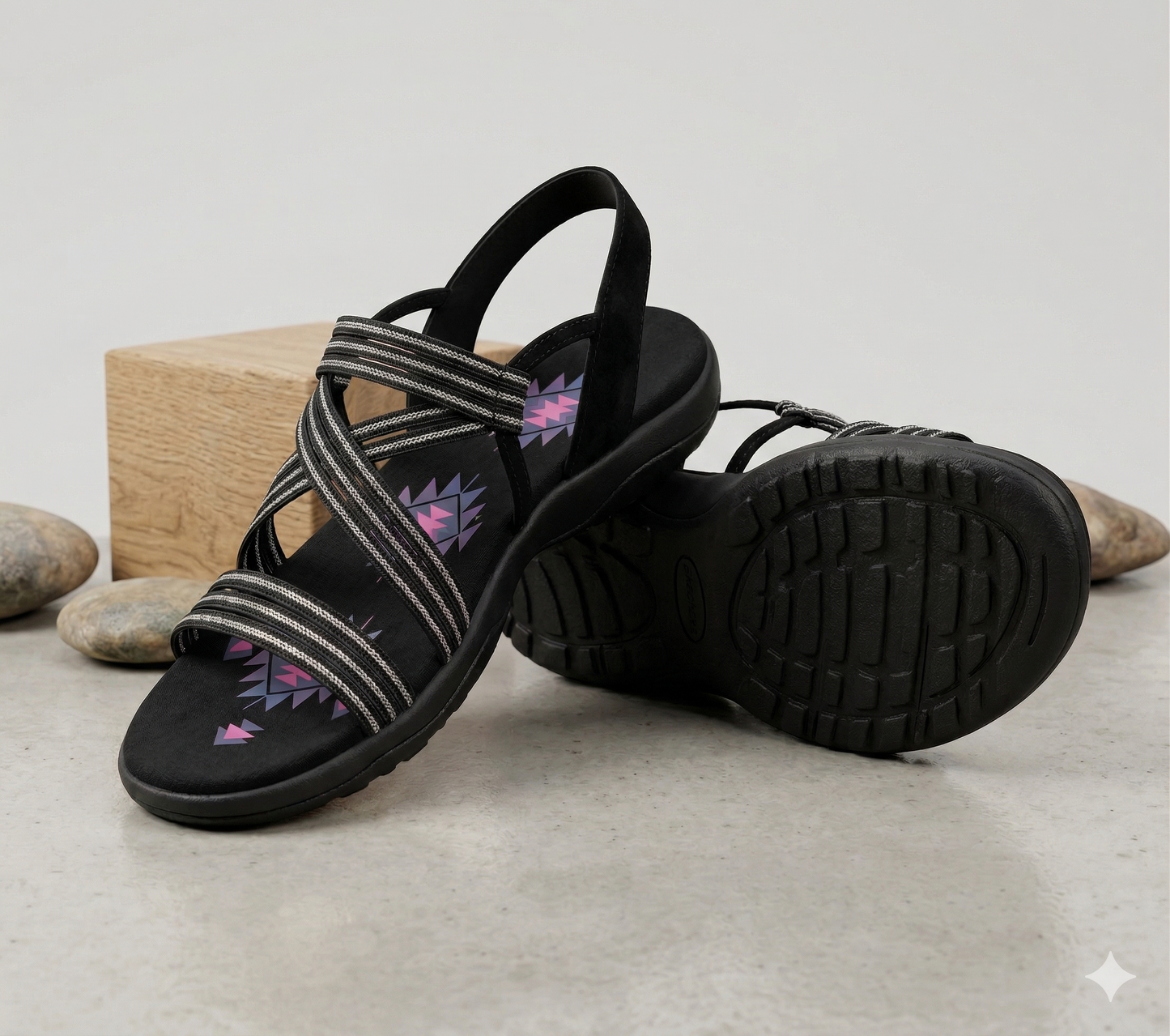 Sandaletto Gioiello Comfort Nero: Eleganza Dinamica per Eventi Esclusivi