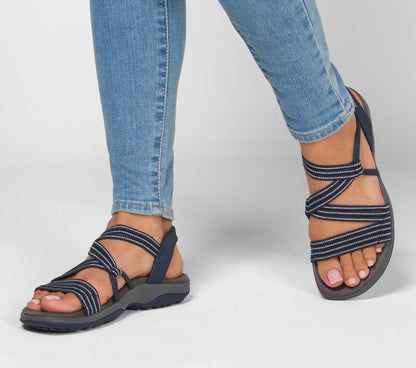 Da Donna Sandali Leggeri con Fasce Elastiche Intrecciate