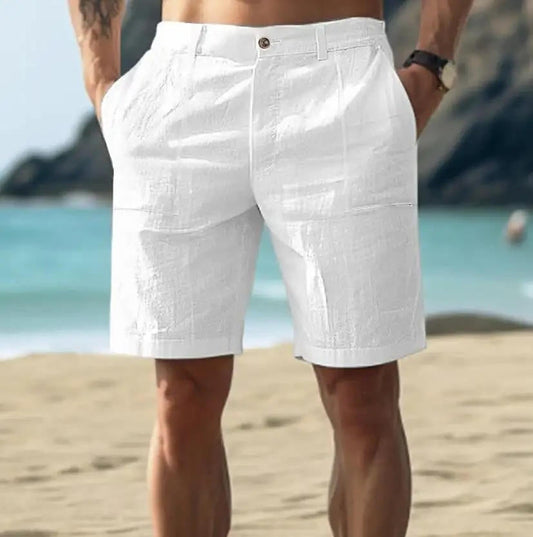 Da Uomo Bermuda Leggeri Tasche Classiche Relax Moderno