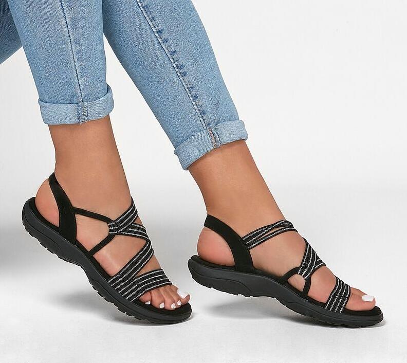 Da Donna Sandali Leggeri con Fasce Elastiche Intrecciate