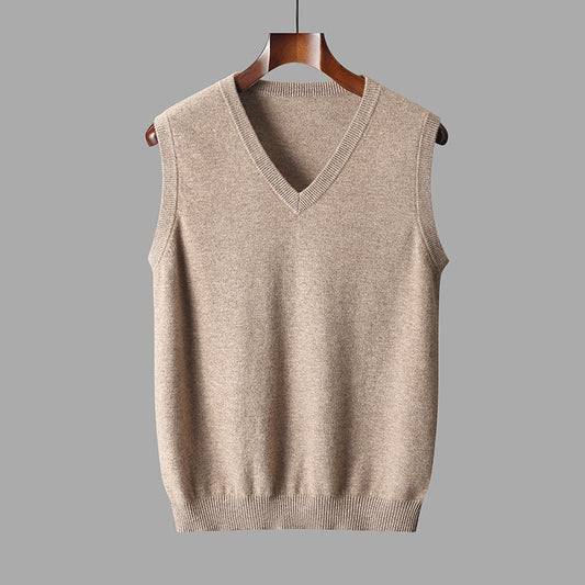Da Uomo Gilet In Maglia Con Scollo A V