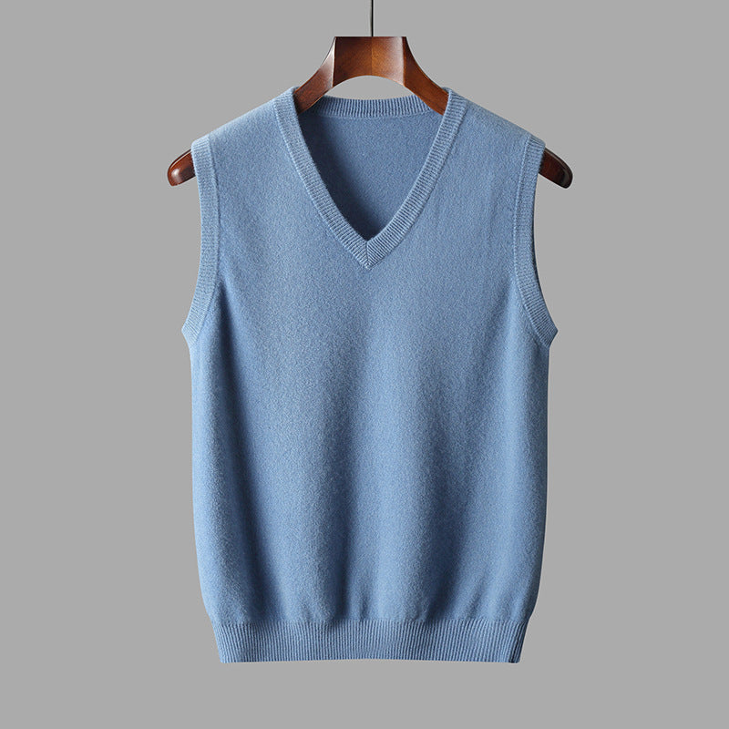 Da Uomo Gilet In Maglia Con Scollo A V