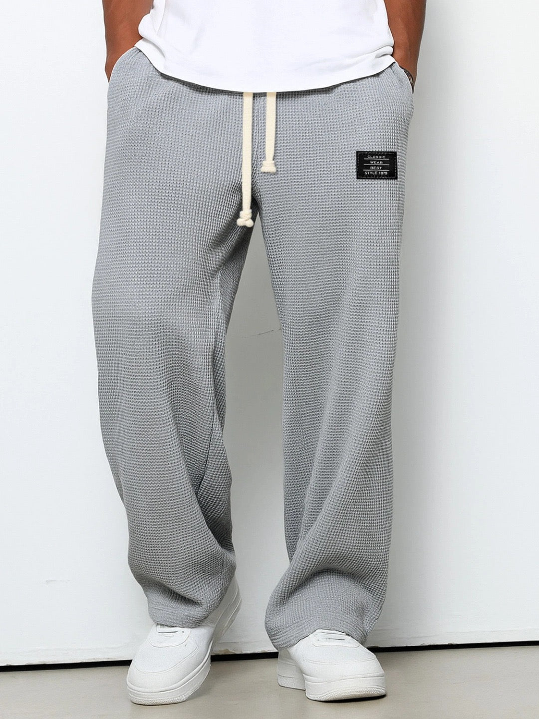 Da Uomo Pantaloni Relaxed Fit con Vita Regolabile