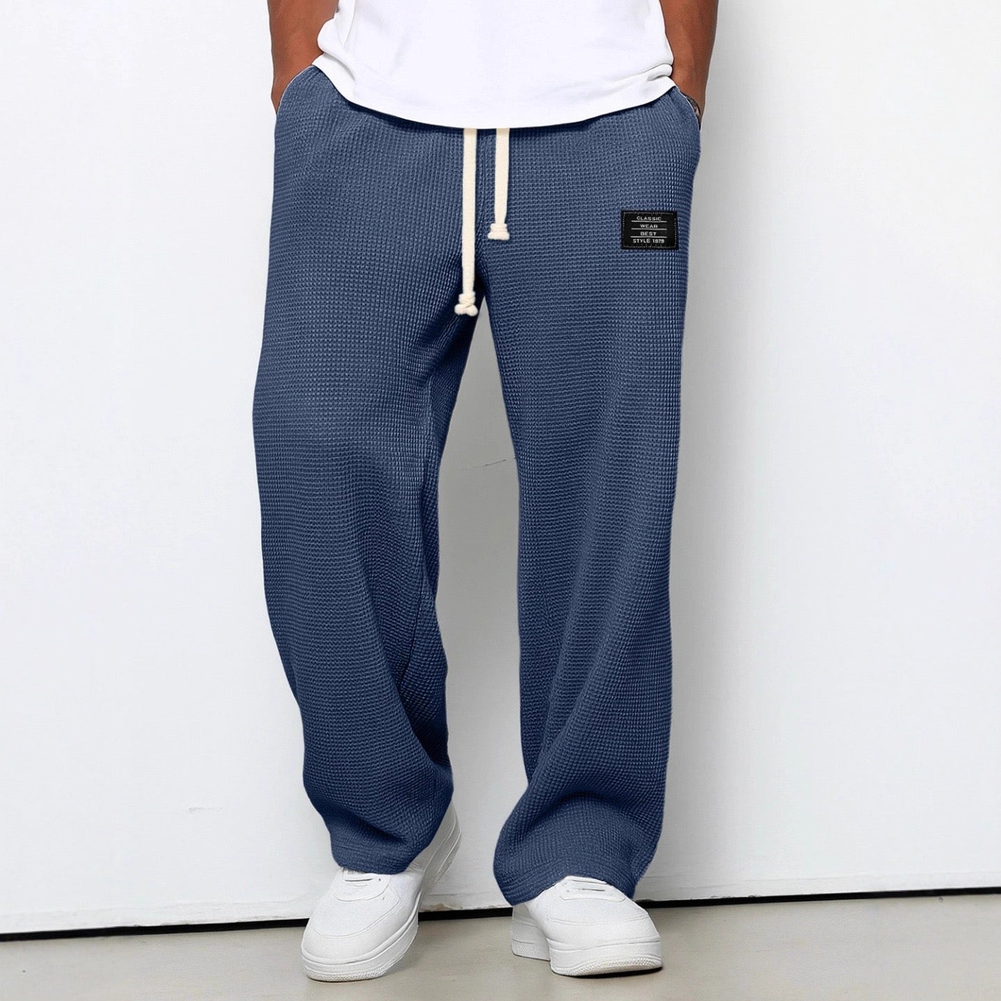 Da Uomo Pantaloni Relaxed Fit con Vita Regolabile