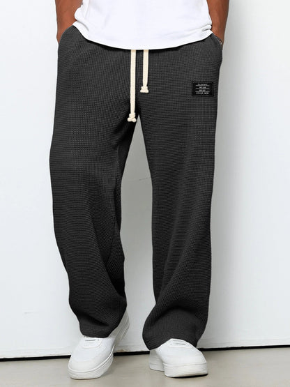 Da Uomo Pantaloni Relaxed Texture Fit Regolabile Urbano
