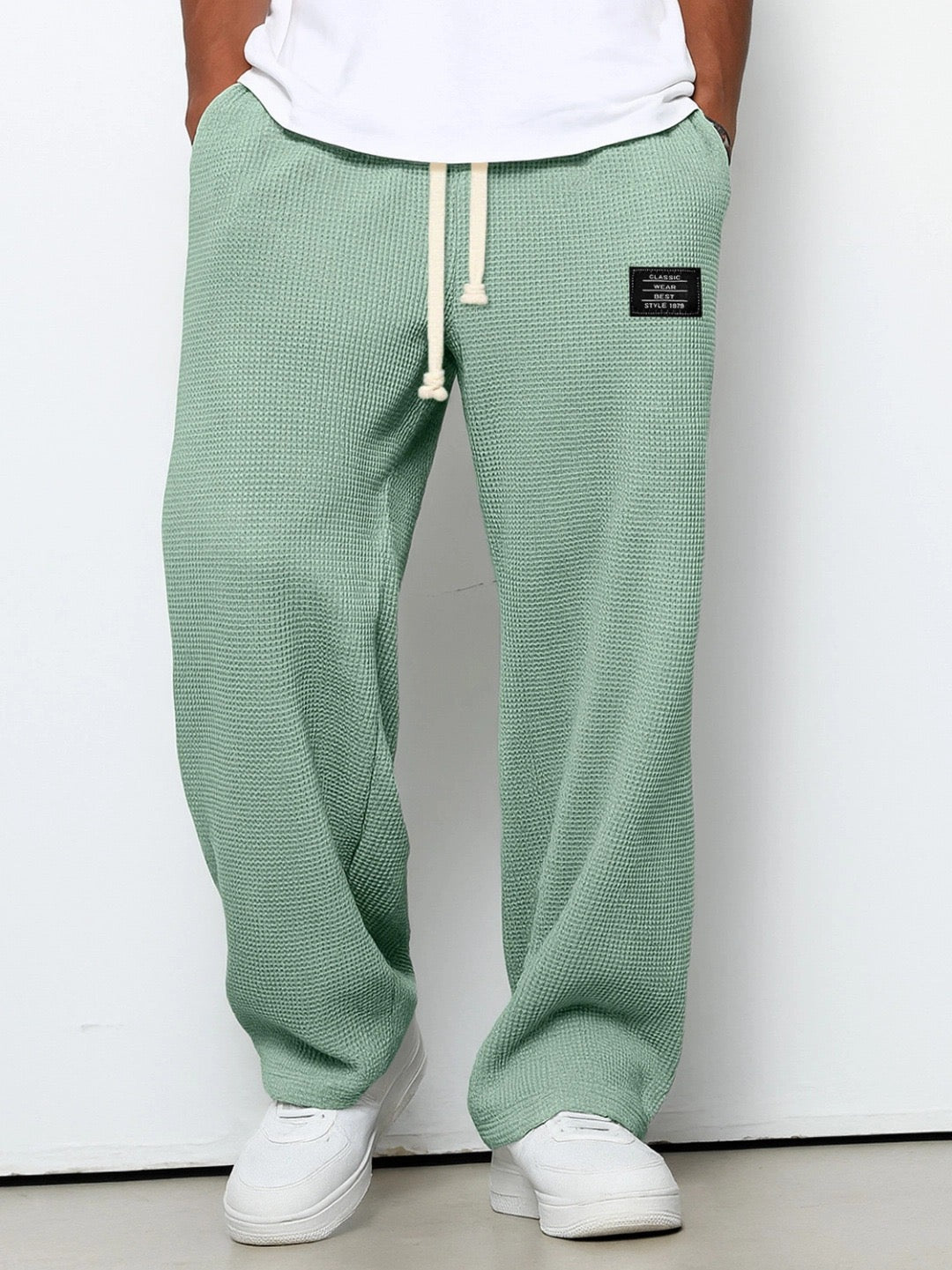 Da Uomo Pantaloni Relaxed Texture Fit Regolabile Urbano