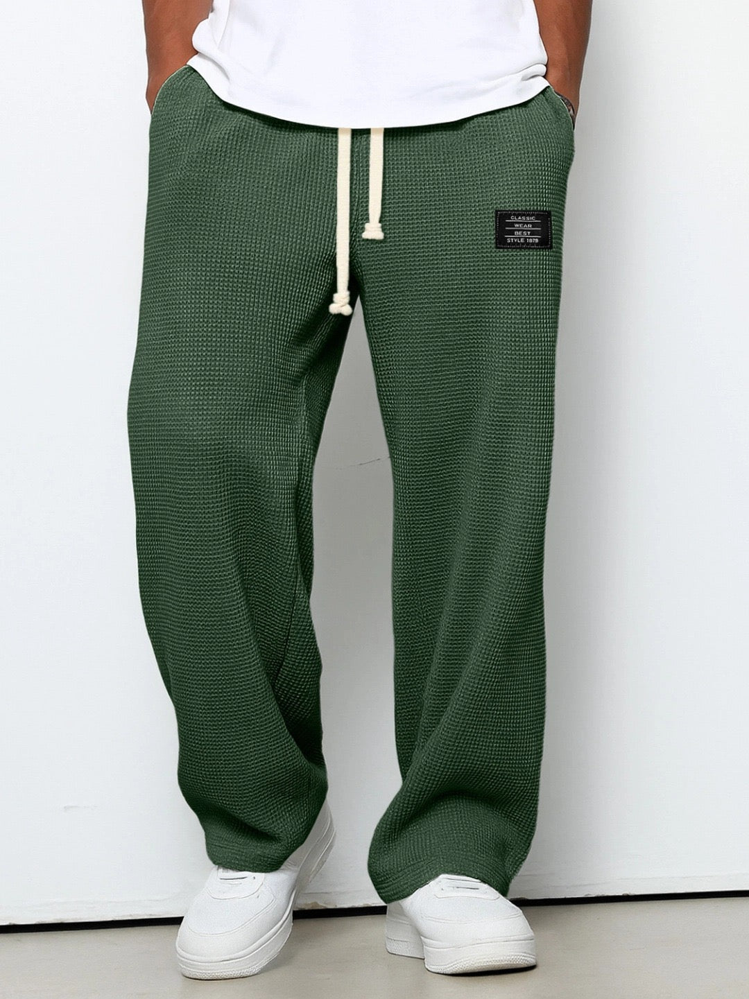 Da Uomo Pantaloni Relaxed Texture Fit Regolabile Urbano