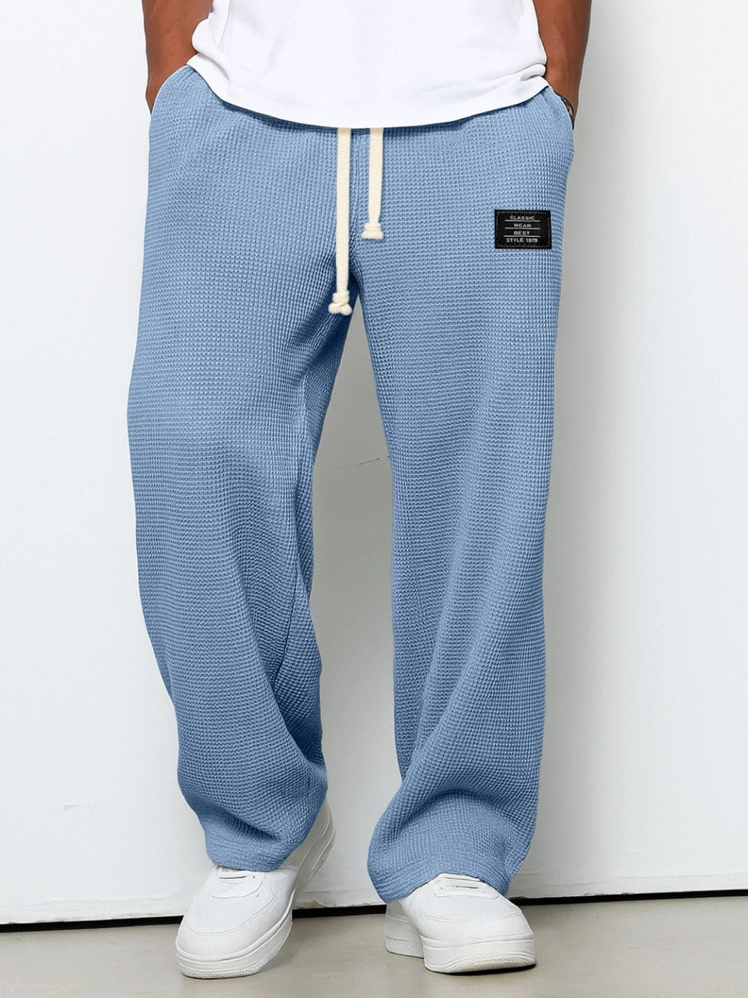 Da Uomo Pantaloni Relaxed Texture Fit Regolabile Urbano
