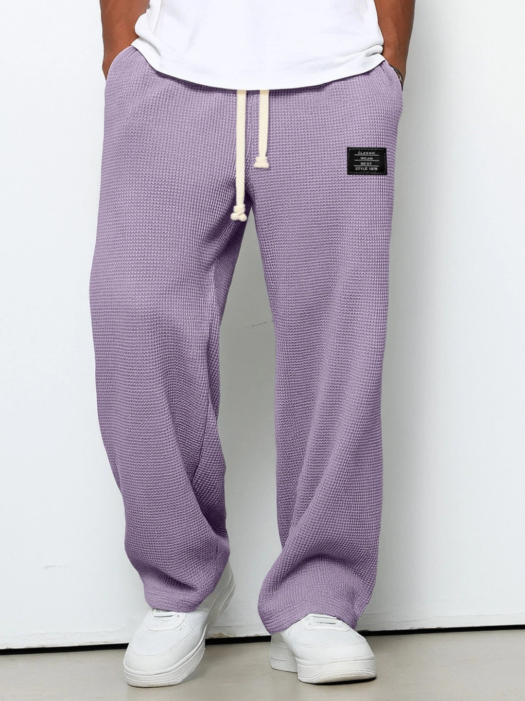 Da Uomo Pantaloni Relaxed Texture Fit Regolabile Urbano