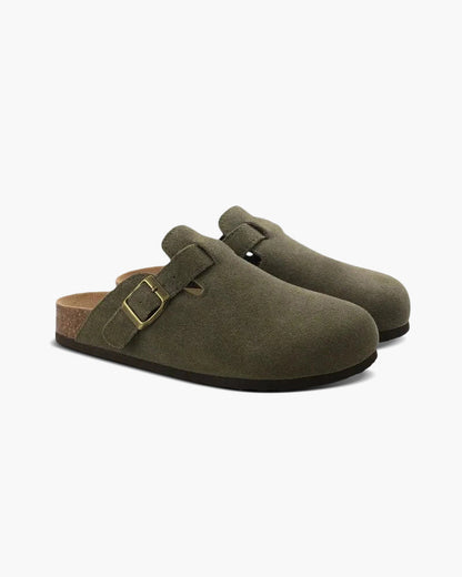 Da Donna Ciabatte Slip-On con Fibbia Regolabile e Design Comfort