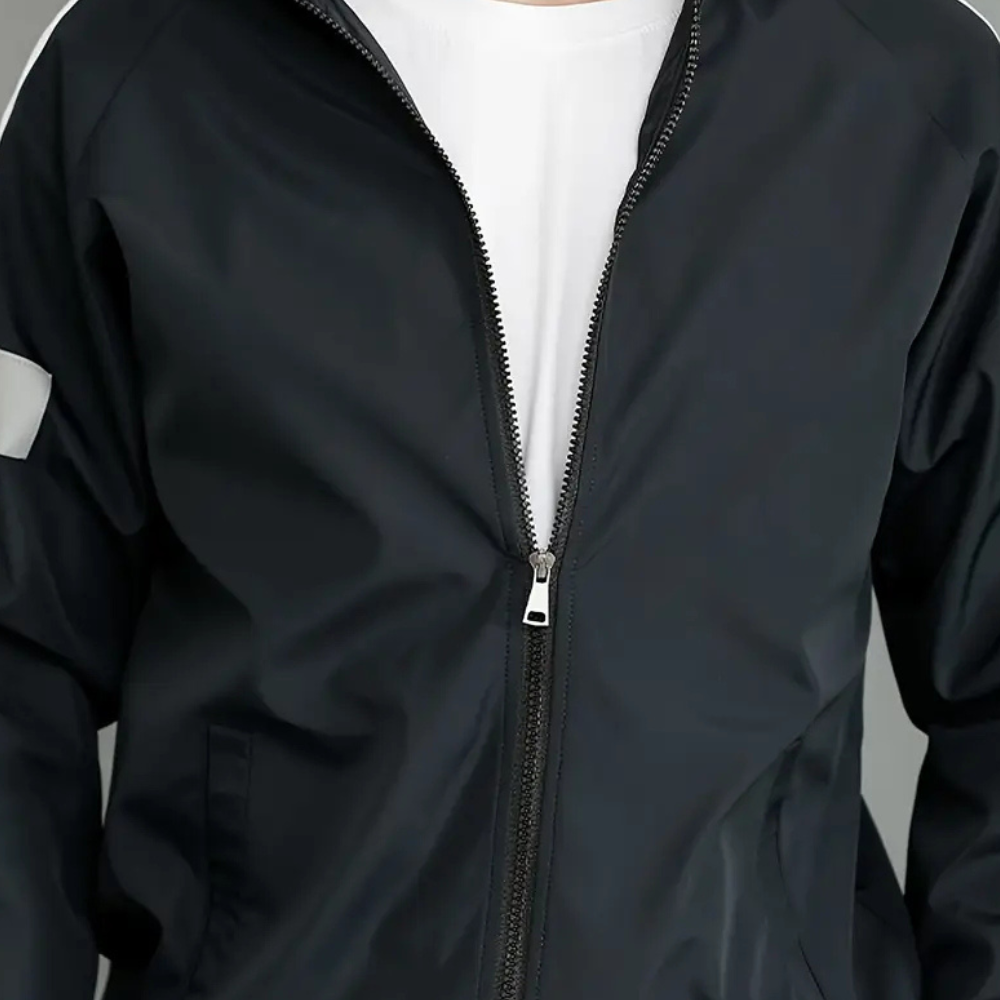 Da Uomo Completo Tuta Zip Riga Urban Casual Moderna