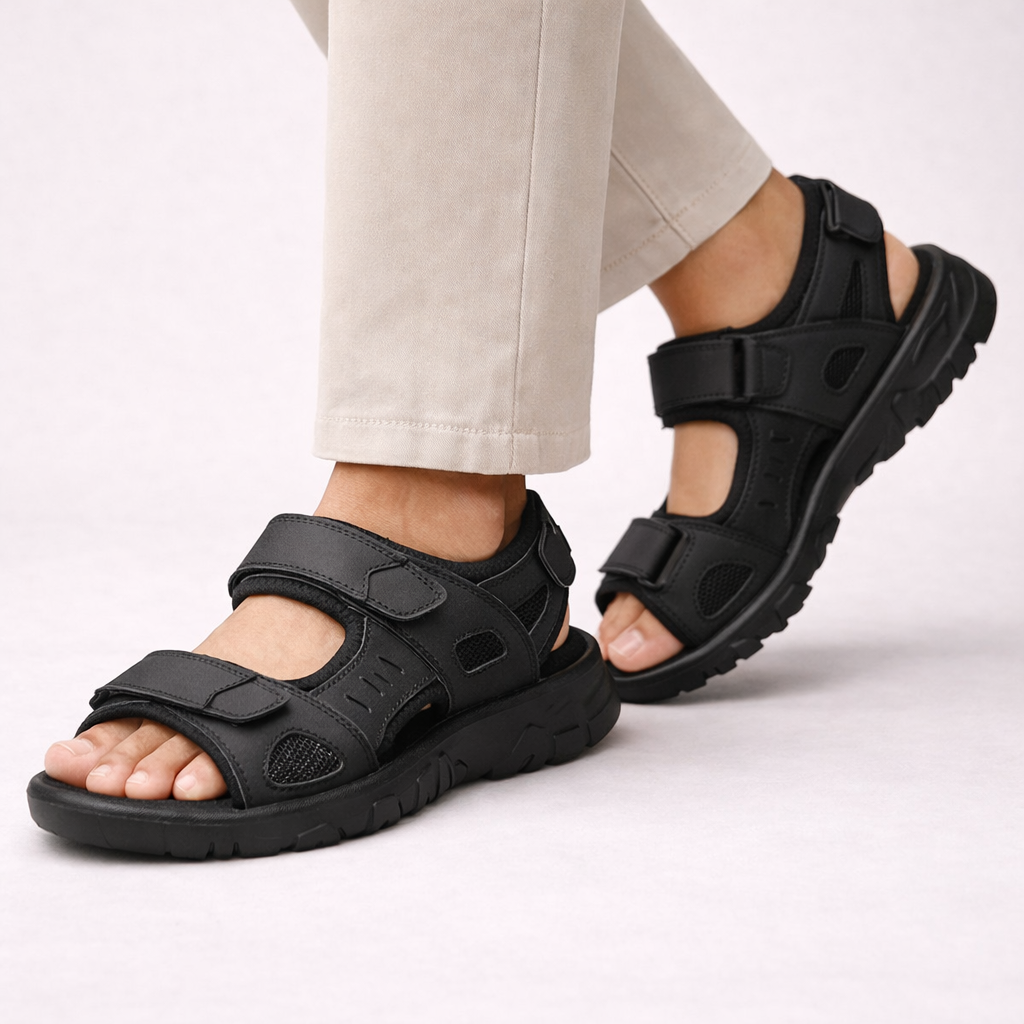 Da Uomo Sandali Outdoor con Cinturini Regolabili e Comfort Quotidiano