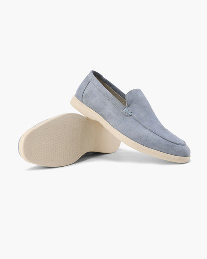 Da Uomo Mocassini Slip-On in Camoscio con Design Casual Comfort