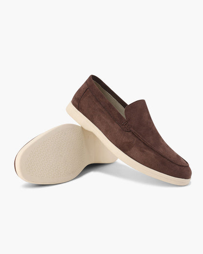 Da Uomo Mocassini Slip-On in Camoscio con Design Casual Comfort