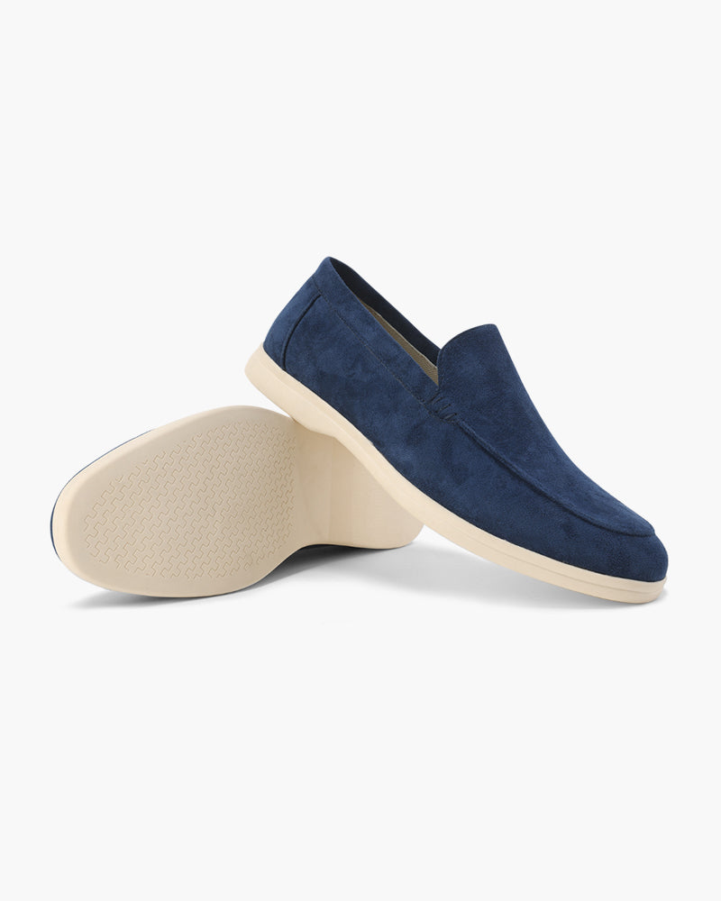 Da Uomo Mocassini Slip-On in Camoscio con Design Casual Comfort