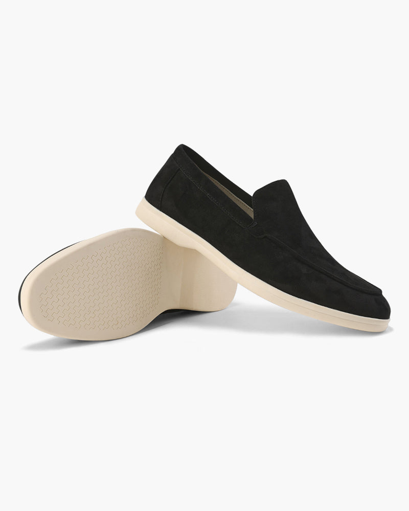Da Uomo Mocassini Slip-On in Camoscio con Design Casual Comfort