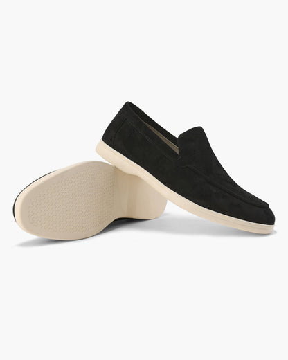 Da Uomo Mocassini Slip-On in Camoscio con Design Casual Comfort