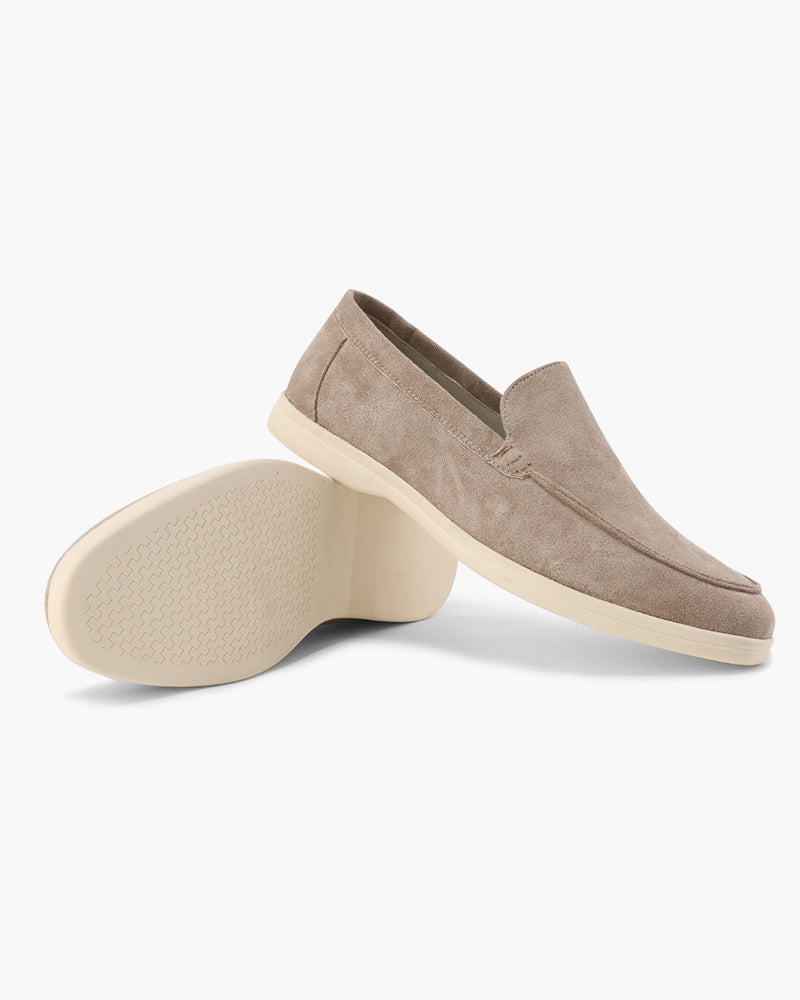Da Uomo Mocassini Slip-On in Camoscio con Design Casual Comfort