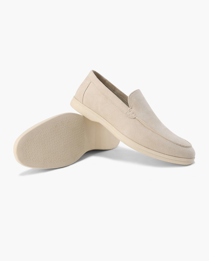 Da Uomo Mocassini Slip-On in Camoscio con Design Casual Comfort