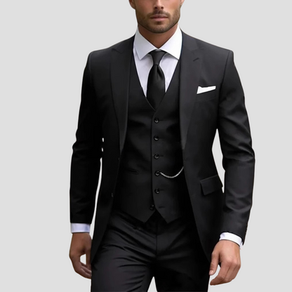 Da Uomo Abito Tre Pezzi Slim Fit Eleganza Sartoriale Formale