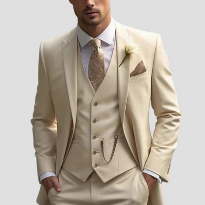 Da Uomo Abito Tre Pezzi Slim Fit Eleganza Sartoriale Formale