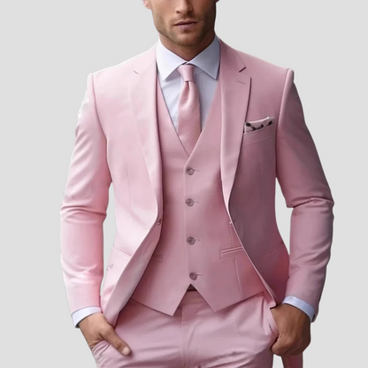 Da Uomo Abito Tre Pezzi Slim Fit Eleganza Sartoriale Formale