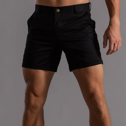 Da Uomo Bermuda Chino Risvolto Sartoriale Eleganza Moderna