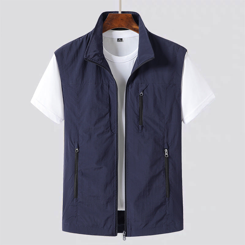 Da Uomo Gilet Utility Leggero Multi Tasca Strutturato