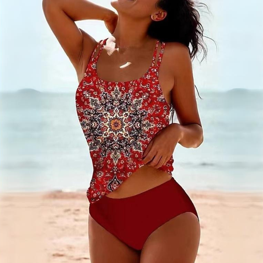 Da Donna Tankini Strutturato con Slip Alto Modellante