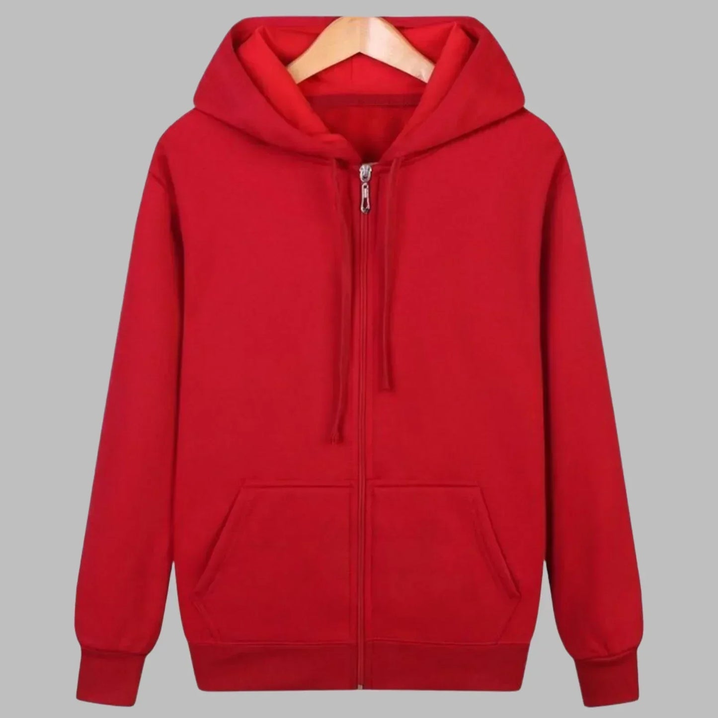 Da Uomo Felpa Zip Cappuccio Relax Casual Moderna