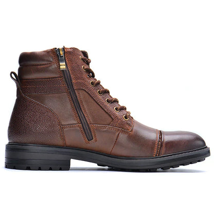Da Uomo Stivali Stringati Heritage con Zip Laterale