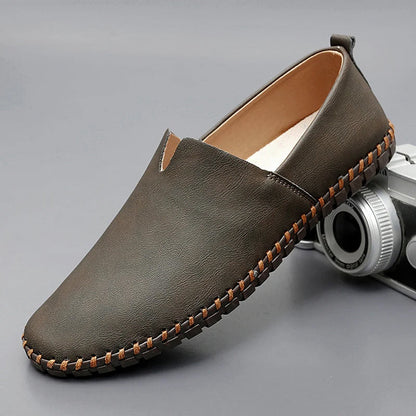 Da Uomo Mocassini in Pelle Slip-On dallo Stile Smart Casual