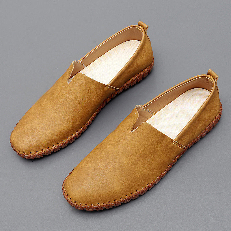 Da Uomo Mocassini in Pelle Slip-On dallo Stile Smart Casual