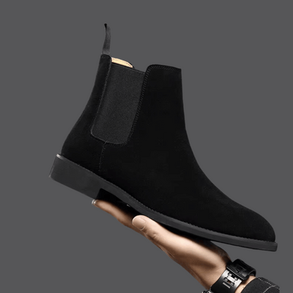 Da Uomo Stivaletti Chelsea Scamosciati Linea Minimal Casual Moderna