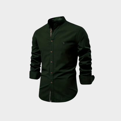 Da Uomo Camicia Collo Coreano Slim Fit Casual Moderna