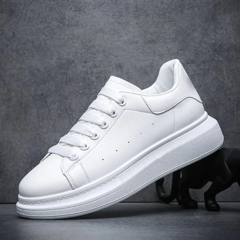 Da Uomo Sneakers Urban Minimal in Pelle Sintetica