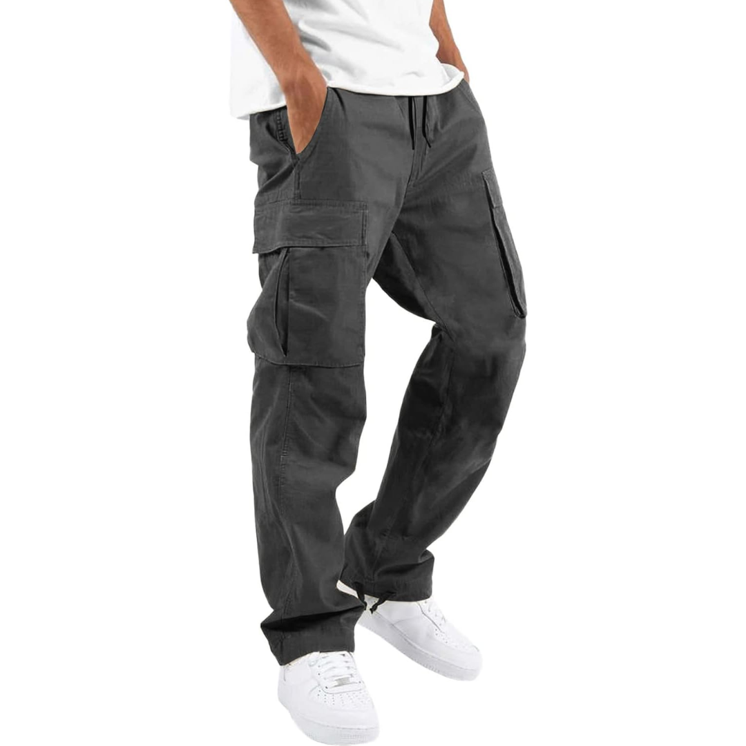 Da Uomo Pantaloni Cargo Relax Utility Casual Moderni
