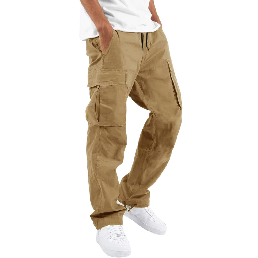 Da Uomo Pantaloni Cargo Relax Utility Casual Moderni