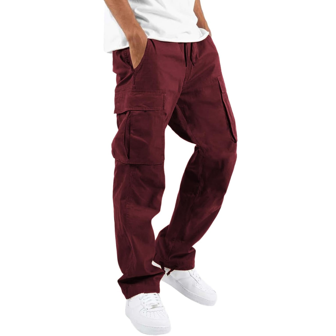 Da Uomo Pantaloni Cargo Relax Utility Casual Moderni