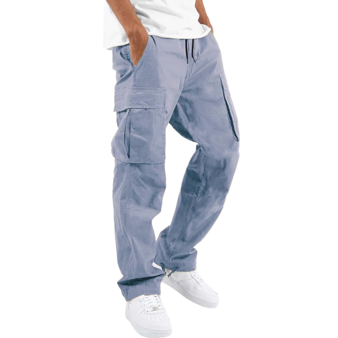 Da Uomo Pantaloni Cargo Relax Utility Casual Moderni