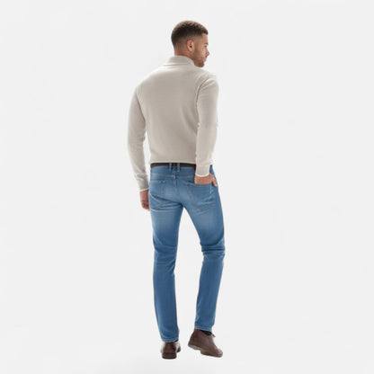 Da Uomo Maglia Heritage con Zip Collo Alto in Cashmere Blend