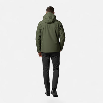 Da Uomo Giacca Tecnica Cappuccio Relax Urban Casual Moderna